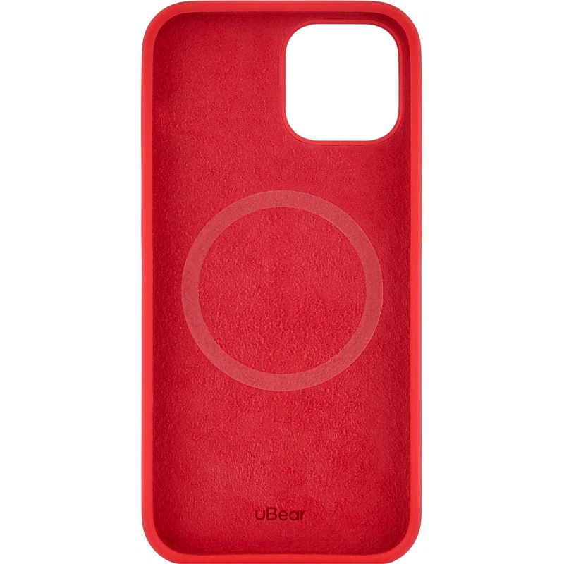 Чехол-накладка uBear Touch Mag Case для iPhone 14, силикон, красный— фото №2