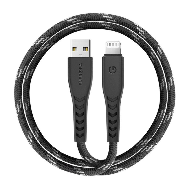 Кабель EnergEA USB / Lightning, 1,5м, черный— фото №0