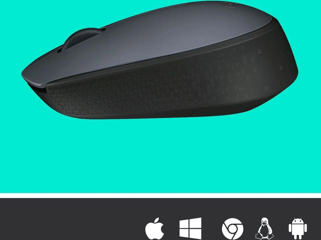 Мышь Logitech M170, беспроводная, серый+черный— фото №8