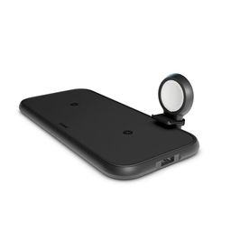 Зарядное устройство беспроводное Zens Aluminium 4 в 1 + Apple Watch MFI, 45Вт, черный— фото №0