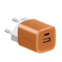 Зарядное устройство сетевое EnergEA AmpCharge QC30, 35Вт, оранжевый