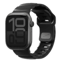Ремешок Uniq Alton Silicon Strap для Apple Watch 44mm/45mm/46mm/49mm, силикон, черный