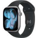 Смарт-часы Apple Watch Series 11 GPS 46mm (корпус - космический серый, ремешок Sport Band черный, размер M/L)