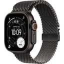 Смарт-часы Apple Watch Ultra 3 GPS + Cellular 49mm (корпус - черный титан, ремешок Milanese Loop черный, размер L)