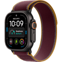 Смарт-часы Apple Watch Ultra 4 GPS + Cellular 49mm (корпус - черный титан, ремешок Trail Loop бургунди, размер M/L)