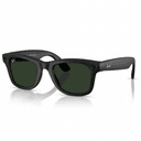 Умные очки Ray-Ban Wayfarer Matte Black Graphite Green Transitions L, черный