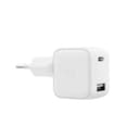 Зарядное устройство сетевое VLP G-Charge USB-C + USB A, 30Вт, белый