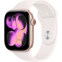 Смарт-часы Apple Watch Series 11 GPS 46mm (корпус - розовое золото, ремешок Sport Band светло-розовый, размер M/L)
