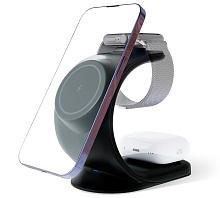 Зарядное устройство беспроводное VLP Powerstand 3 in1, 15Вт, черный - 0