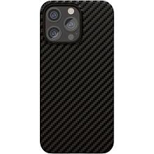Чехол-накладка VLP Kevlar Case для iPhone 15 Pro, арамид (кевлар), черный - 0