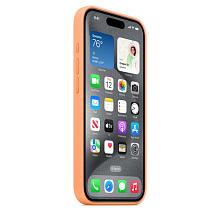 Чехол-накладка Apple MagSafe для iPhone 15 Pro, силикон, оранжевый - 2