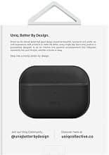 Чехол Uniq Terra Genuine Leather черный, для AirPods Pro 2 - 3