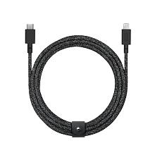 Кабель Native Union Belt Cable USB-C / Lightning 3м, черный - 0