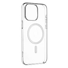 Чехол-накладка Synora Mag Clear Case для iPhone 15, полиуретан, прозрачный - 0