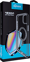 Чехол-накладка Synora Mag Clear Case для iPhone 15, полиуретан, прозрачный - 3