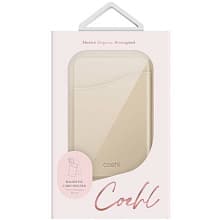 Кардхолдер Uniq Coehl Esme with Mirror and Stand MagSafe, экокожа, кремовый - 2