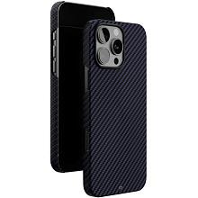 Чехол-накладка VLP Kevlar Case для iPhone 16 Pro Max, арамид (кевлар), темно-синий - 2