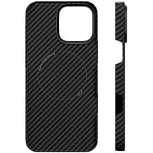 Чехол-накладка VLP Kevlar Case для iPhone 16 Pro, арамид (кевлар), черный - 1