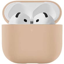 Чехол uBear Touch Pro латте, для AirPods 4/4 ANC - 0