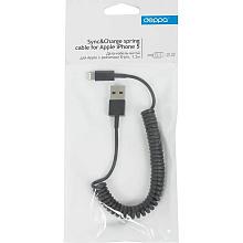 Кабель Deppa витой USB / Lightning 1,5м, черный - 2