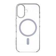 Чехол-накладка Asynora Mag Clear Case для iPhone 16 Plus, полиуретан, прозрачный - 0