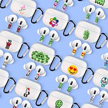 Чехол и наклейки Asynora Heart Eyes, для AirPods 4/4 ANC - 3