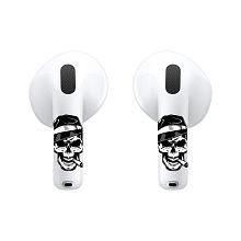 Чехол и наклейки Asynora Smoking Skull, для AirPods 4/4 ANC - 1