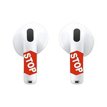 Чехол и наклейки Asynora STOP, для AirPods 4/4 ANC - 1