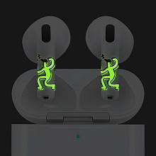 Чехол и наклейки Asynora Glow Man, для AirPods 4/4 ANC - 1