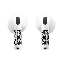Чехол и наклейки Asynora Yes You Can, для AirPods 4/4 ANC - 1