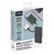 Внешний аккумулятор Deppa NRG MageSafe Alum 5000 мАч, серый - 1