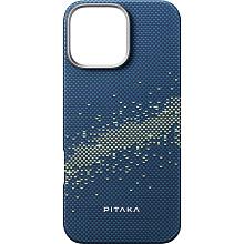 Чехол-накладка Pitaka StarPeak Tactile Woven Milky Way Galaxy для iPhone 16 Pro Max, арамид (кевлар), голубой - 2