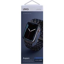 Ремешок Uniq Aspen для Apple Watch 45mm, нейлон, синий - 2