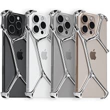 Чехол-накладка YNOT Shell для iPhone 16 Pro, авиационная сталь, серебристый - 3