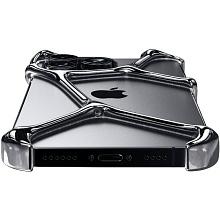 Чехол-накладка YNOT Shell для iPhone 16 Pro Max, авиационная сталь, серебристый - 2