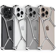 Чехол-накладка YNOT Shell для iPhone 16 Pro Max, авиационная сталь, серебристый - 3