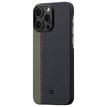 Чехол-накладка Pitaka MagEZ Case 3 Overture для iPhone 14 Pro, арамид (кевлар), черный/серый - 1
