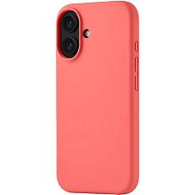 Чехол-накладка uBear Touch Mag Case для iPhone 16, силикон, коралловый - 0
