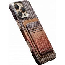 Кардхолдер Pitaka с MagSafe, кевлар, оранжевый - 1