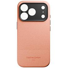 Чехол-накладка Native Union ACTIVE для iPhone 17 Pro Max, экокожа, персиковый - 0