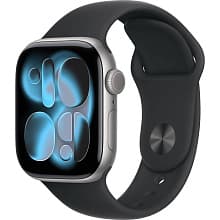 Смарт-часы Apple Watch Series 11 GPS 42mm (корпус - космический серый, ремешок Sport Band черный, размер M/L) - 0
