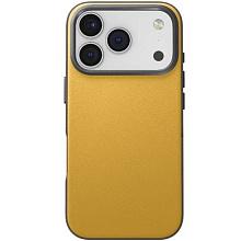 Чехол-накладка Uniq Lyden DS для iPhone 17 Pro Max, экокожа, желтый/серый - 0