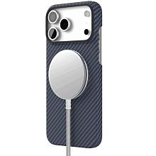 Чехол-накладка VLP Kevlar Case для iPhone 17 Pro Max, кевлар, синий - 2