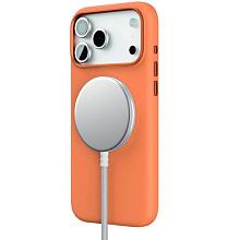 Чехол-накладка VLP Aster Pro для iPhone 17 Pro Max, силикон, оранжевый - 3