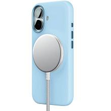 Чехол-накладка VLP Aster Pro для iPhone 17, силикон, голубой - 2