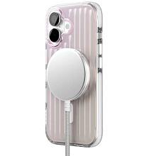 Чехол-накладка VLP Pulse Case для iPhone 17, полиуретан/алюминий, перламутровый - 2