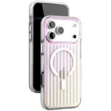 Чехол-накладка VLP Pulse Case для iPhone 17 Pro Max, полиуретан/алюминий, перламутровый - 1