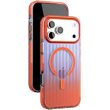 Чехол-накладка VLP Pulse Case для iPhone 17 Pro Max, полиуретан/алюминий, оранжевый - 1