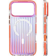 Чехол-накладка VLP Pulse Case для iPhone 17 Pro Max, полиуретан/алюминий, оранжевый - 3