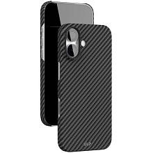 Чехол-накладка VLP Kevlar Case для iPhone 17, кевлар, черный - 1